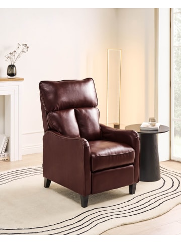 Beliani Fernsehsessel ROYSTON in Braun - (W) 69 x (H) 109 x (L) 88 cm