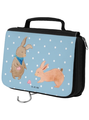Mr. & Mrs. Panda beautycase Hasen Muschel ohne Spruch in Blau Pastell