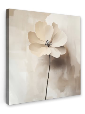 MuchoWow Leinwand Bilder Creme