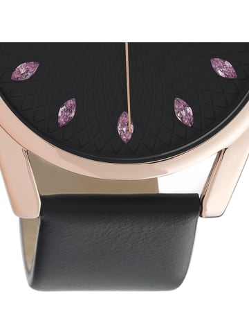 Oozoo Analog-Armbanduhr Oozoo Timepieces schwarz groß (ca. 45mm)