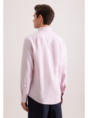Seidensticker Leinenhemd Regular in Rosa