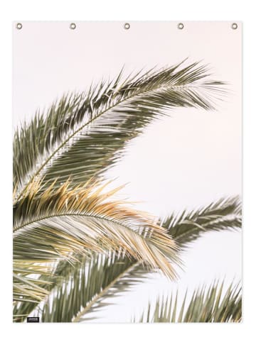 Juniqe Duschvorhang "Oasis Palm 3" in Grün