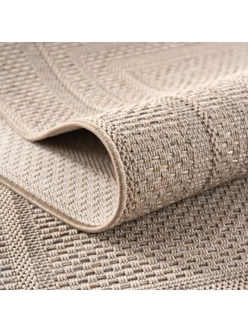 KADIMA DESIGN Outdoorteppich Boho Wetterfest UV-beständig Waschbar in Beige