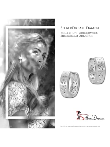 SilberDream 925er Sterling Silber Damen Creolen Ohrring ca. 15mm