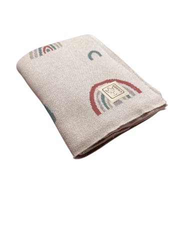 Kaiser Naturfellprodukte Babydecke Strick Rainbow natural combo