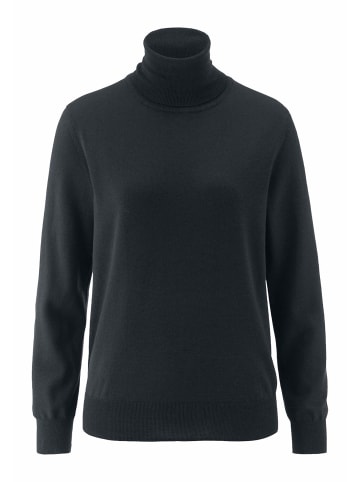 Hessnatur Hessnatur Rollkragenpullover Relaxed aus reiner Bio-Merinowolle in marine