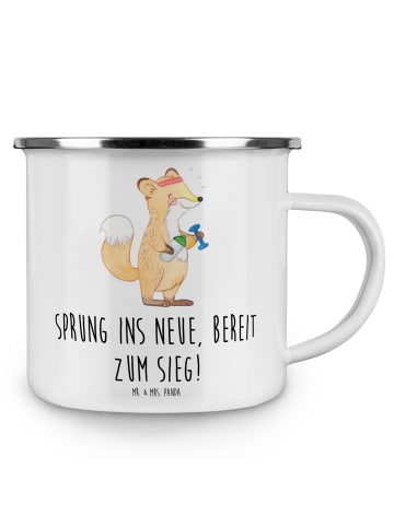 Mr. & Mrs. Panda Trinkbecher Sich in einer neuen Sportart versuc... in Weiß