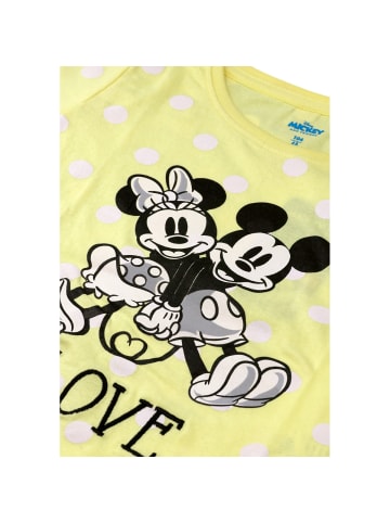 Disney Langarmshirt Mickey & Minnie in gelb