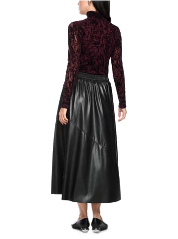 MARC CAIN COLLECTIONS Kunstlederrock in schwarz