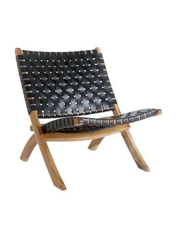 ebuy24 Sessel Perugia Schwarz 66 x 74 cm