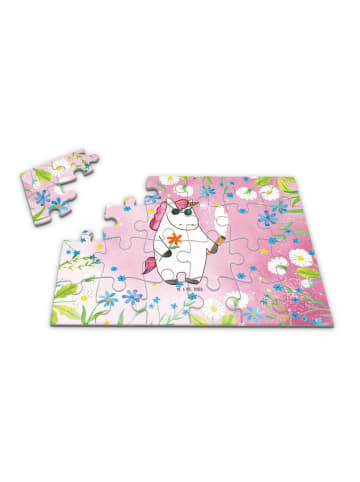 Mr. & Mrs. Panda Puzzle Einhorn Woodstock ohne Spruch in Rot Pastell