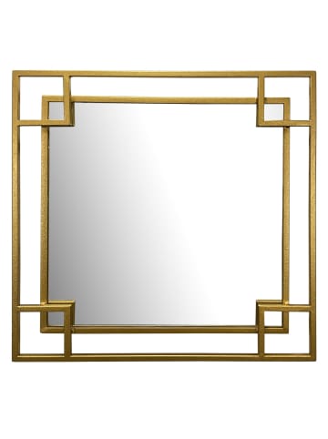 KADIMA DESIGN Wandspiegel 60x60 cm Metall Design Hängespiegel , Eisen