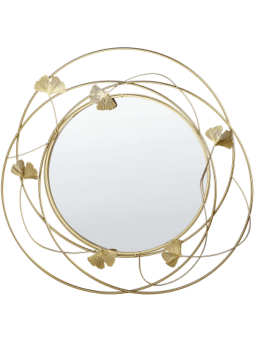 Beliani Dekospiegel ANGLET in Gold - (W) 46 x (H) 49 x (L) 2 cm Vertikal