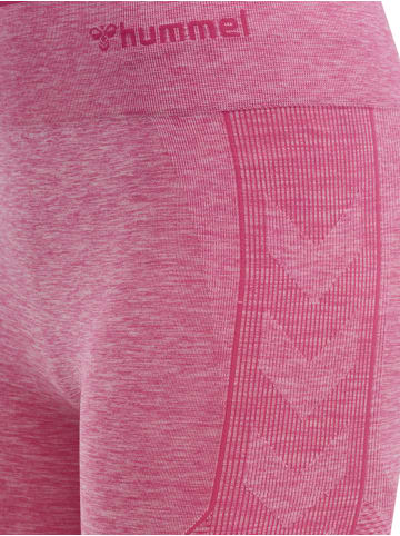 Hummel Enge Shorts Hmlmt Una Seamless Mid Waist Shorts in AZALEA PINK MELANGE