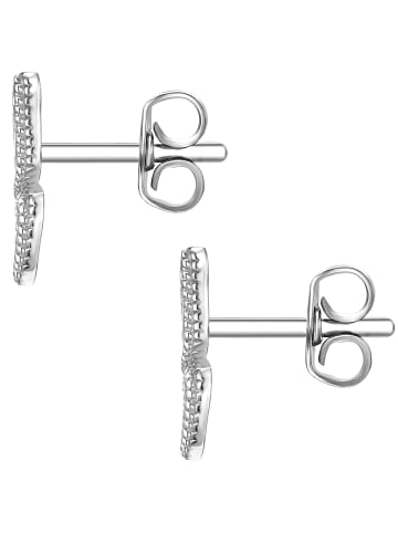 Glanzstücke München Ohrstecker Schmetterling aus Sterling Silber in silber