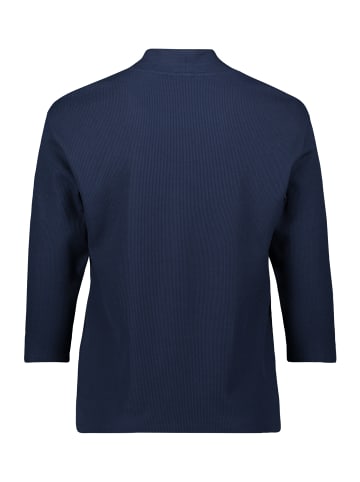 BETTY & CO Casual-Shirt mit V-Ausschnitt in Dunkelblau
