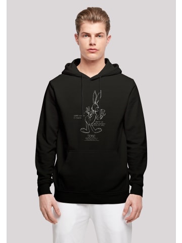 F4NT4STIC Basic Hoodie Looney Tunes Bugs Bunny White Belly in schwarz
