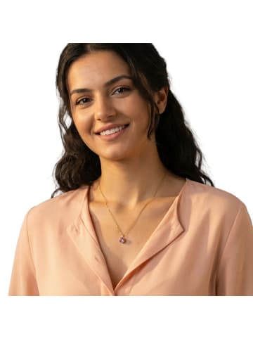 Amor Halskette Silber 925, gelbvergoldet in gold