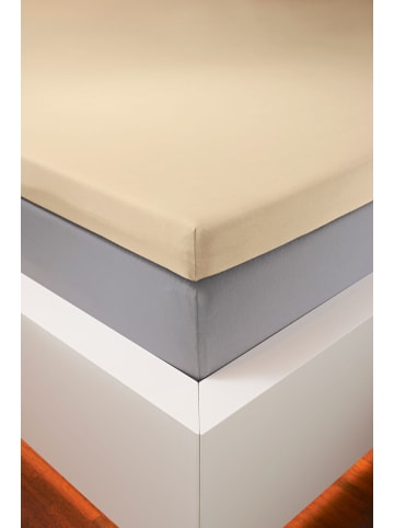 bellana jersey Spannbetttuch Bellana Edel-Elastic-Jersey Topper in natur