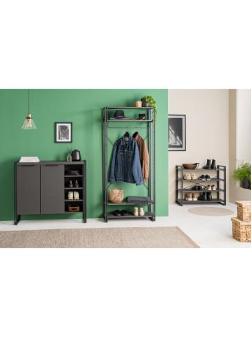 home24 Garderobe HERBY in Schwarz