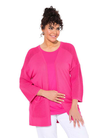 Ulla Popken Strickjacke in pink