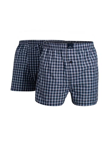 Götzburg Web-Boxershorts 2er Pack in Blau