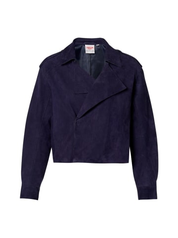 Mart Visser Caroline Tensen Senja Wildlederjacke Marineblau