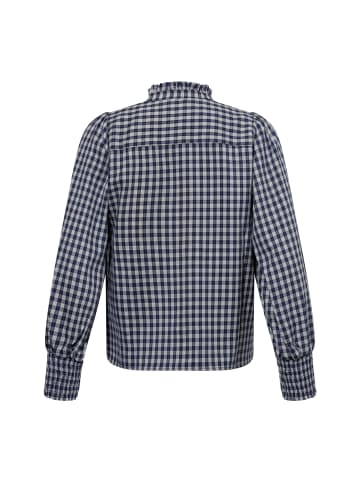 NÜMPH Bluse Nuali in marine weiß