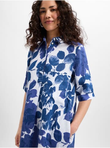 Marie Lund Kleid in blau weiß - 0048