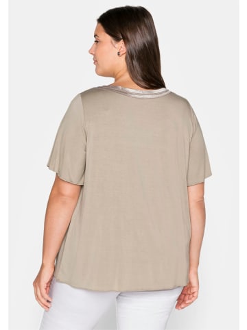 sheego Shirt in beige