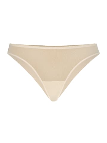 Teyli Brasilianische Slips aus Mesh Tati in beige