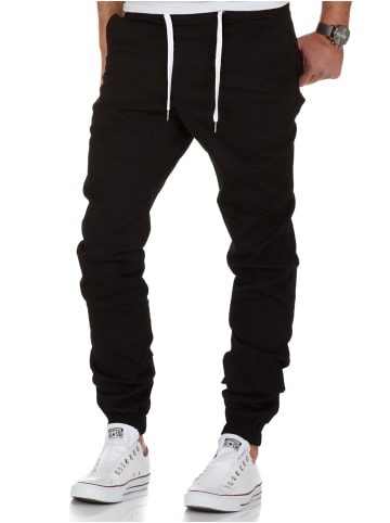 Amaci&Sons Basic Jogger-Chino NEW JERSEY in Schwarz