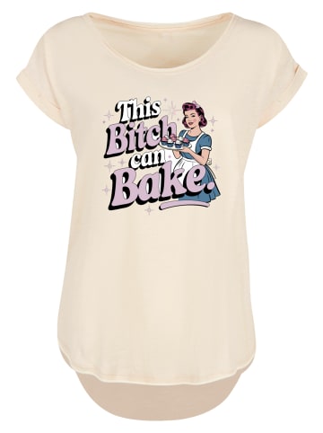 F4NT4STIC T-Shirt Vintage Pin Up Bäckerin in Whitesand