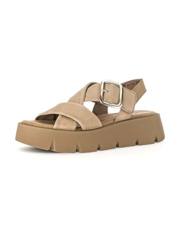 Gabor Plateau Sandaletten in Beige