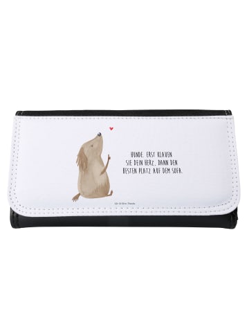 Mr. & Mrs. Panda Wallet Hund Liebe mit Spruch in Weiß