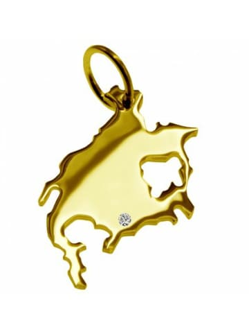 Schmuckador Anhänger Nordamerika mit Brillant 585 Gelbgold in gold