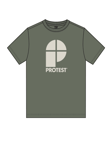 Protest " CLASSIC LOGO T-SHIRT in Artichoke green