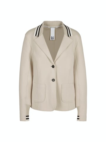 MARC CAIN Körpernaher Strickblazer in Weiß