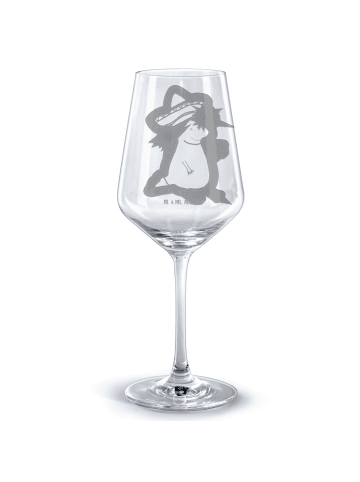 Mr. & Mrs. Panda glas für rotwein Axolotl Tequila ohne Spruch in Transparent