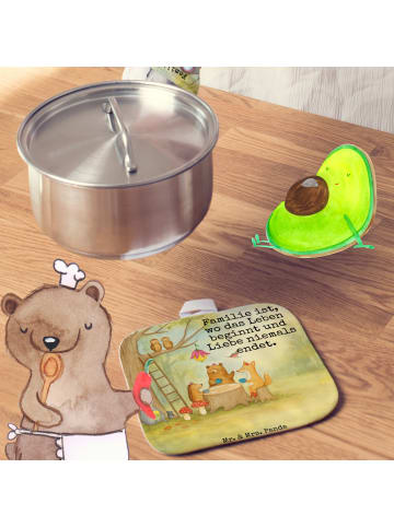 Mr. & Mrs. Panda Topfuntersetzer Waldtiere Picknick Design mit S... in Weiß