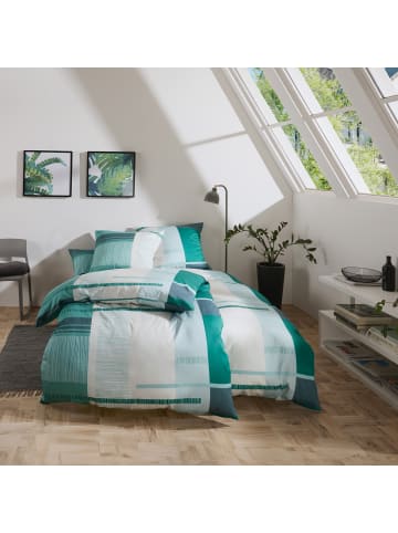 REDBEST Satin Bettwäsche in petrol