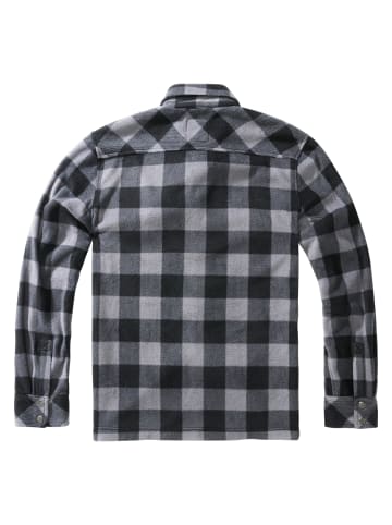 Brandit Fleece Jacket in black/grey