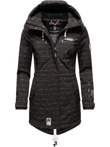 Marikoo Funktionsmantel Zimtzicke in Black Lines