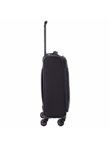 travelite Chios - 4-Rollen-Kabinentrolley S 55 cm (schwarz) in schwarz