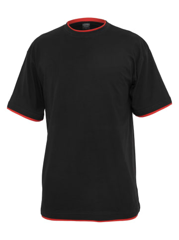 Urban Classics T-Shirts in blk/red