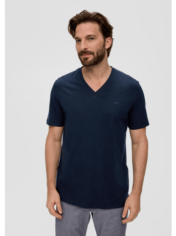 S. Oliver T-Shirt kurzarm in Blau