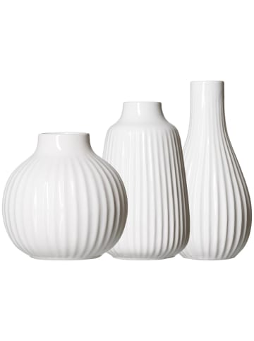 Ritzenhoff & Breker 3er Set Vasen-Set Sanremo in weiß