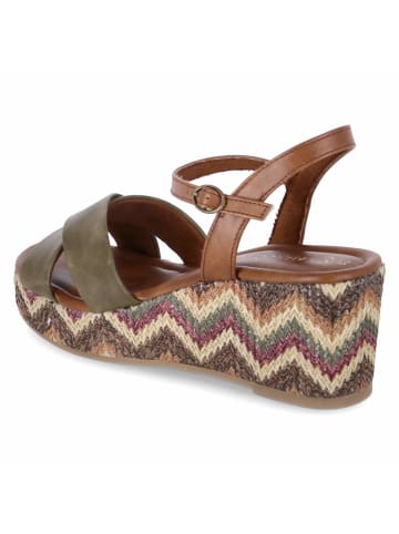 Marco Tozzi Sandalette in oliv