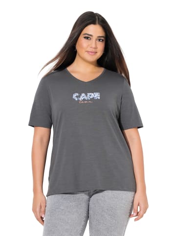 Ulla Popken Shirt in graphitgrau