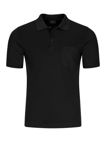 Ragman Poloshirt Basic in Schwarz